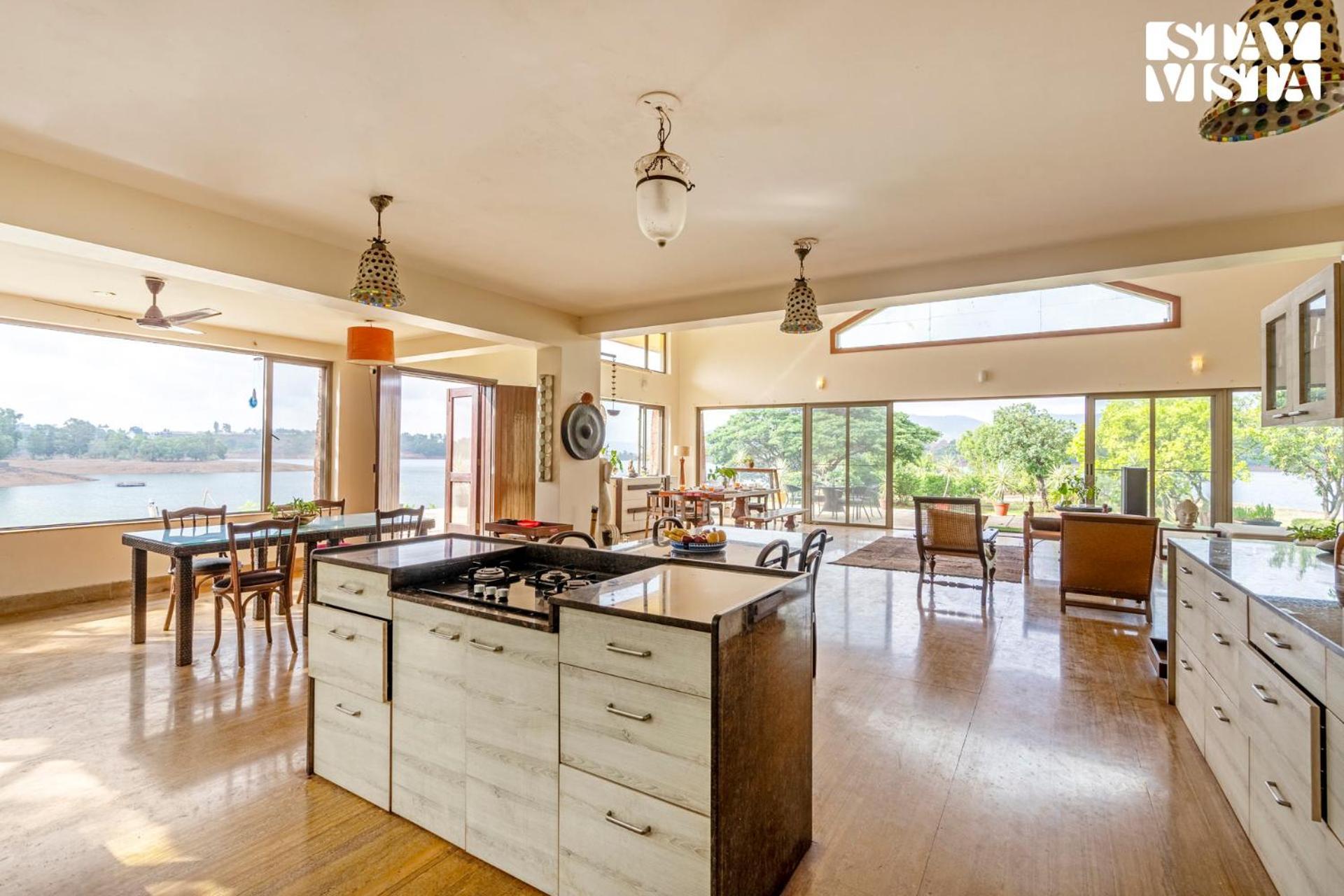 Stayvista At Three Shores With Lake View & Alfresco Dining Khamshet المظهر الخارجي الصورة