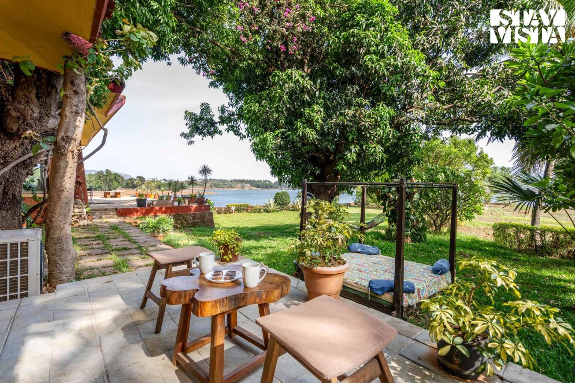 Stayvista At Three Shores With Lake View & Alfresco Dining Khamshet المظهر الخارجي الصورة
